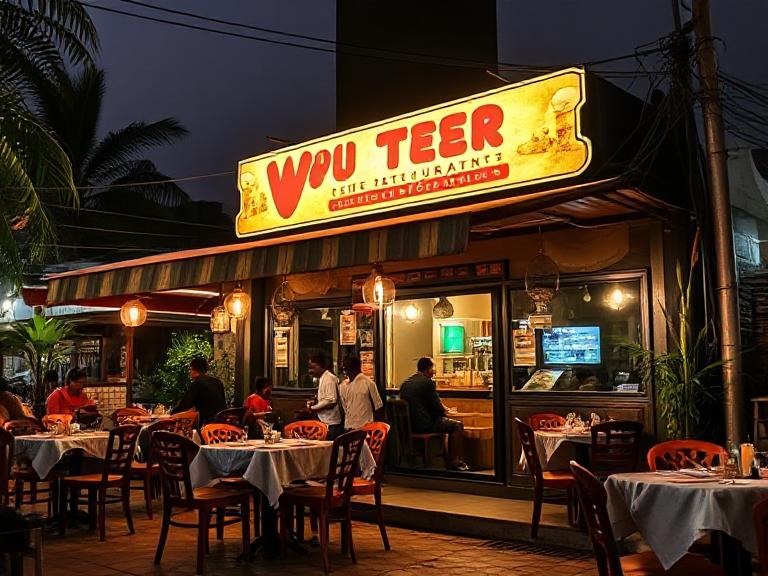 Busy street in Wuse 2 with restaurants
